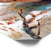 フェスティバルビンテージクリスマスキッズホリデイ ポスター (角)