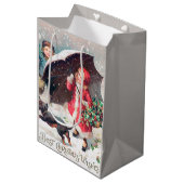 フェスティバルビンテージクリスマスキッズホリデイ ミディアムペーパーバッグ (正面アングル)