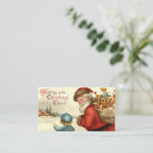 フェスティバルビンテージクリスマスサンタアッド情報 名刺 (スタンド正面)