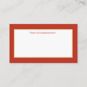 フェスティバルビンテージクリスマスサンタアッド情報 名刺 (裏面)