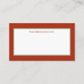 フェスティバルビンテージクリスマスサンタ 名刺 (裏面)