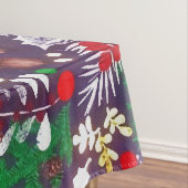 フェスティバルビンテージクリスマス植物林 テーブルクロス (インサイチュ)