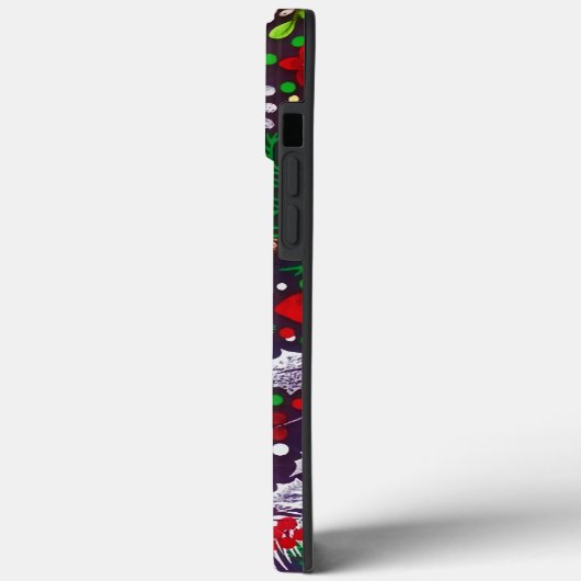 フェスティバルビンテージクリスマス植物林 Case-Mate iPhoneケース (裏面 / 左)