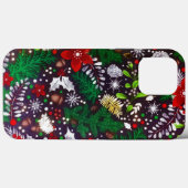 フェスティバルビンテージクリスマス植物林 Case-Mate iPhoneケース (裏面 (横))