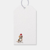 フェスティバルビーグルホリデードッグクリスマス ギフトタグ (裏面)