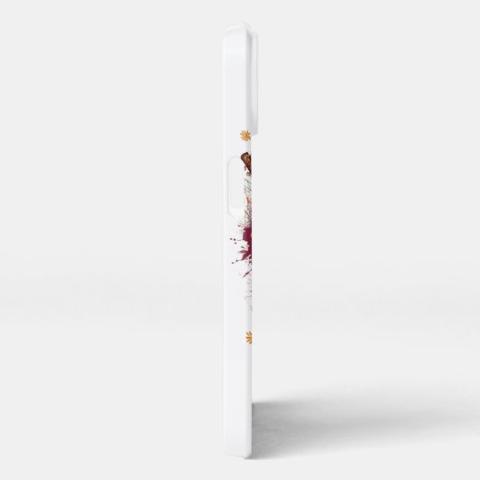 フェスティバルビートナブラトリカラフルお祝いデシ iPhoneケース (右側面)