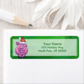 フェスティバルピグインサンタハットオングリーン ラベル (インサイチュ)