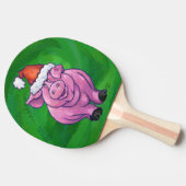 フェスティバルピグインサンタハットオングリーン 卓球ラケット (横)