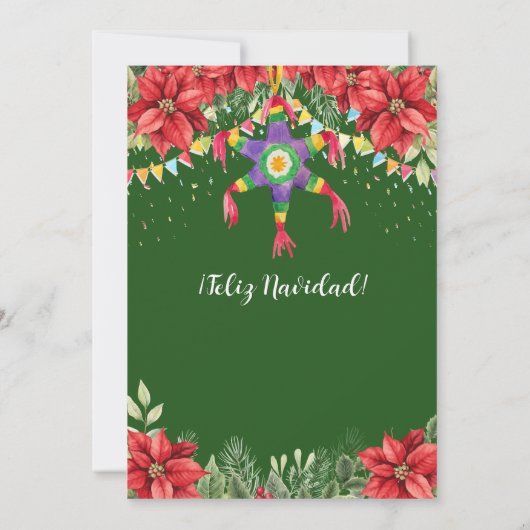 フェスティバルピニャタポサダメキシカーナクリスマスパーティー 招待状 (裏面)