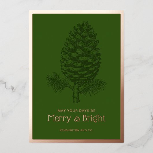 フェスティバルピネコメリーン&ブライトクリスマス 箔シーズンカード (正面)