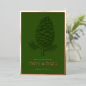 フェスティバルピネコメリーン&ブライトクリスマス 箔シーズンカード (立ち正面)