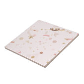 フェスティバルピンクと金ゴールドパターン タイル (側面)