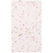 フェスティバルピンクと金ゴールドパターン テーブルクロス (正面)