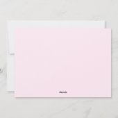 フェスティバルピンククリスマスキュート信じ格言イン魔法 シーズンカード (裏面)