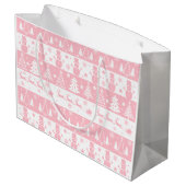 フェスティバルピンククリスマス ラージペーパーバッグ (裏面アングル)