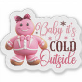 フェスティバルピンクジンジャーブレッドマンスプレッド応援 シール (正面)