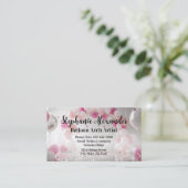 フェスティバルピンクバルーンアーチアーティストパーティープランナー 名刺 (スタンド正面)