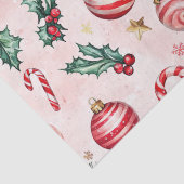 フェスティバルピンクレッドヴィンテージクリスマス 薄葉紙 (詳細)