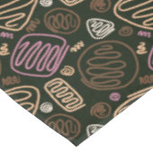 フェスティバルピンクワンライン芸術的スケッチパターン テーブルクロス (アングル)