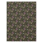 フェスティバルピンクワンライン芸術的スケッチパターン テーブルクロス (正面)