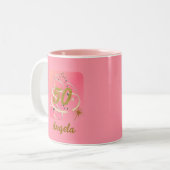 フェスティバルピーシー50年誕生日記念 ツートーンマグカップ (正面左)