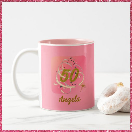 フェスティバルピーシー50年誕生日記念 ツートーンマグカップ