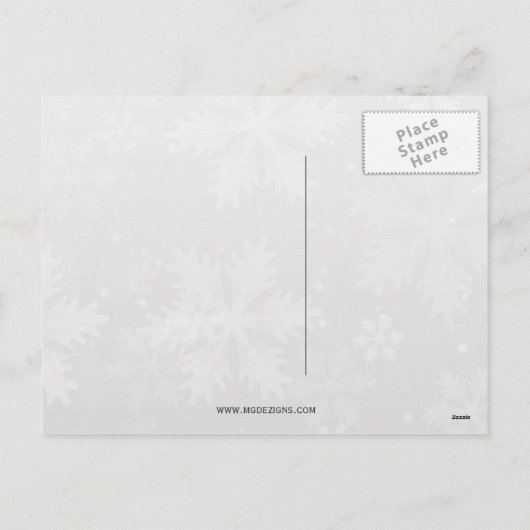 フェスティバルピースオンアースオーナメントホリデーカード シーズンポストカード (裏面)