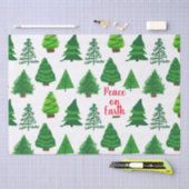フェスティバルピースオンアースクリスマスツリーズパター 薄葉紙 (クラフト)