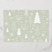 フェスティバルピースオンアース銀雪写真 箔シーズンカード (裏面)