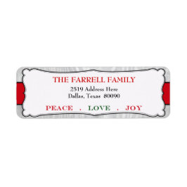 フェスティバルピースラブ&ジョークリスマスラベル ラベル