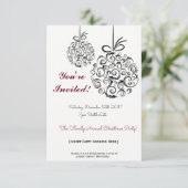 フェスティバルファミリーお祝いクリスマス招待状 招待状 (スタンド正面)