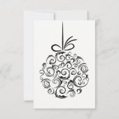 フェスティバルファミリーお祝いクリスマス招待状 招待状 (裏面)