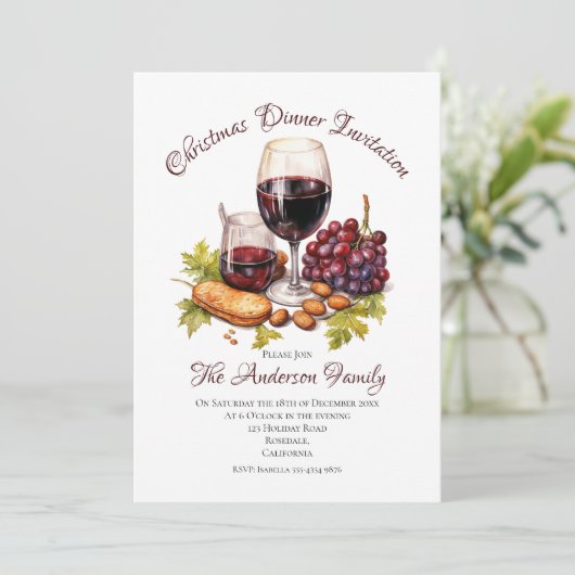 フェスティバルファミリーギャザリングウォーターカラーイラストレーションI 招待状 (スタンド正面)