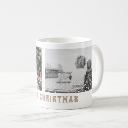 フェスティバルファミリーフォトスタークリスマスキープサケ コーヒーマグカップ (正面右)