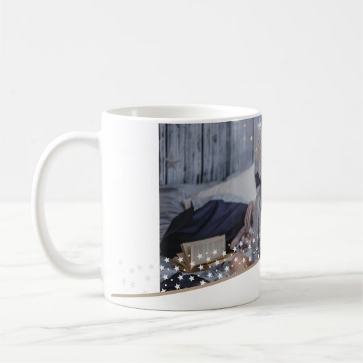 フェスティバルファミリーフォトスタークリスマスキープサケ コーヒーマグカップ (左)