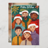 フェスティバルファミリーポートレート：休日応援カード シーズンカード (正面/裏面)