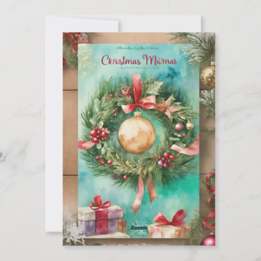 フェスティバルファミリーポートレート：休日応援カード シーズンカード (裏面)