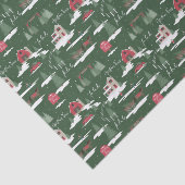 フェスティバルファラヴィンテージクリスマスツリーファームシーン 薄葉紙 (詳細)