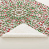 フェスティバルファンキーボホヒッパイクリスマス万華鏡のように千変万化するパターン シェルパブランケット (3/4)