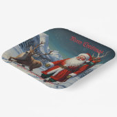 フェスティバルファーザークリスマスサンタ ペーパープレート (傾斜あり)