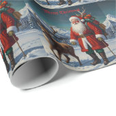 フェスティバルファーザークリスマスサンタ ラッピングペーパー (ロールコーナー)