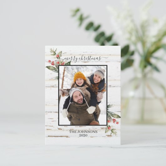 フェスティバルファームハウスメリークリスマスフォト シーズンポストカード (スタンド正面)