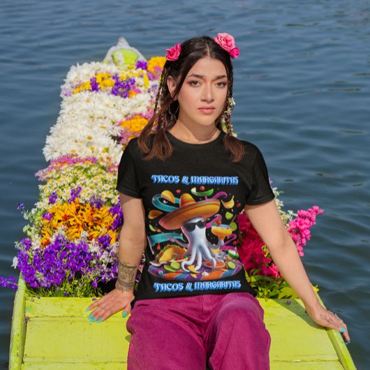 フェスティバルフィエスタフレーバー・タコスとマルガリータ Tシャツ