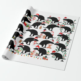 フェスティバルフィドフィアスコクリスマスプーピングドッグ ラッピングペーパー