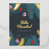 フェスティバルフェリズナビダッドプエルトリカフォト 箔シーズンカード (正面)