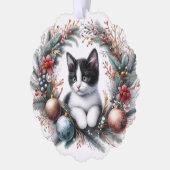 フェスティバルフェリンインアホリデーリース-オーナメント オーナメントカード (左)