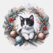 フェスティバルフェリンインアホリデーリース-オーナメント オーナメントカード (正面)