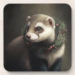 フェスティバルフェレットウィンターホリデーズクリスマスコアスター コースター