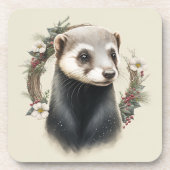 フェスティバルフェレットウィンターホリデーズクリスマスコアスター コースター (正面)