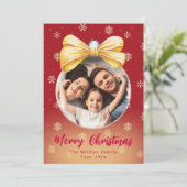 フェスティバルフォトオーナメントクリスマスファミリー名 シーズンカード (スタンド正面)